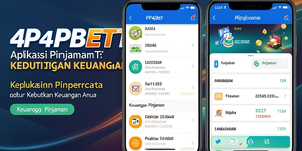 Antarmuka aplikasi 4P4PBET yang modern untuk proses pinjaman.