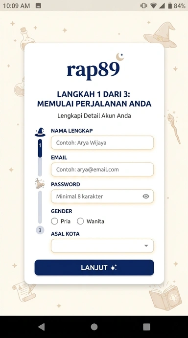 Daftar Akun Baru rap89 untuk Pengguna Android