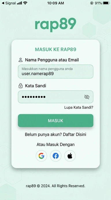 Masuk Akun rap89 untuk Pengguna Android Indonesia
